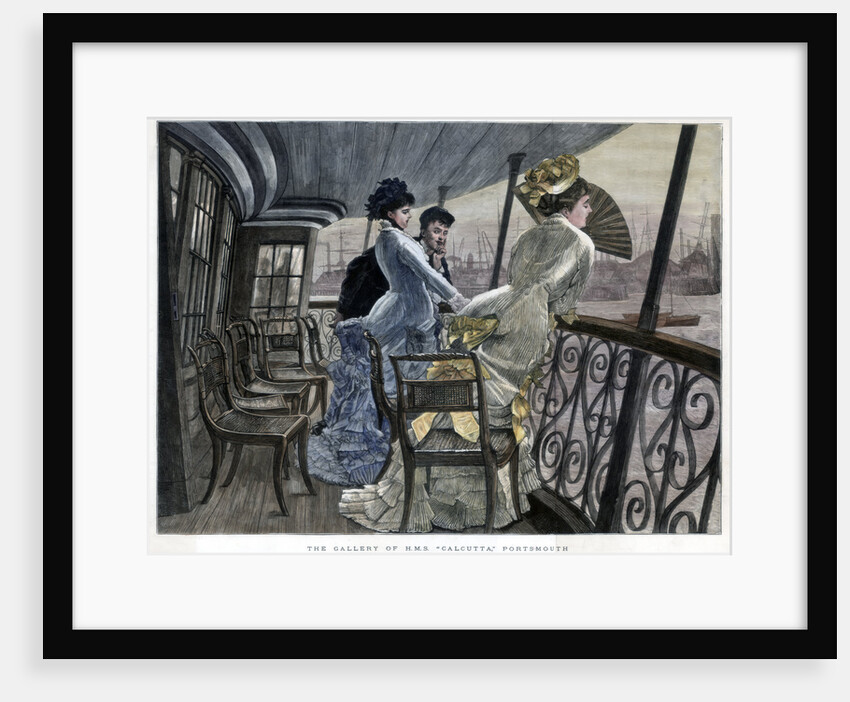 The Gallery of HMS Calcutta, Portsmouth by James Tissot