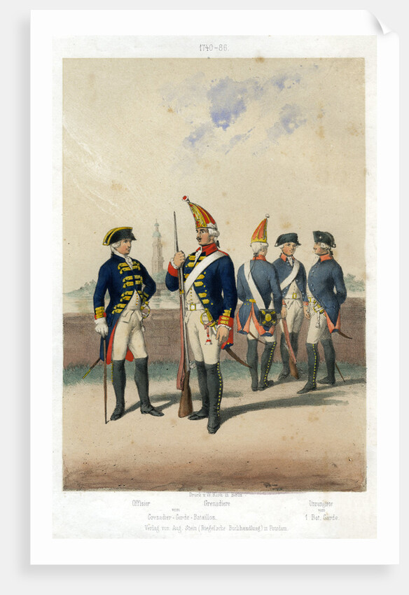 German military uniforms, 1740-1786 ((19th century) by W Korn