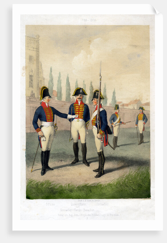 Grenadier guard battalion, 1786-1806 (19th century) by W Korn