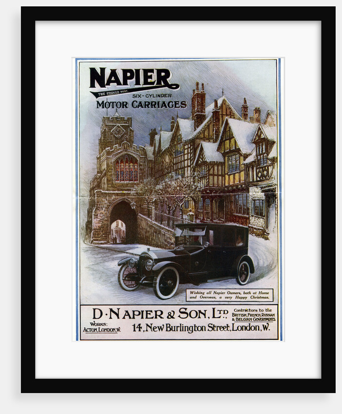 Napier, six cylinder motor carriages by Anonymous
