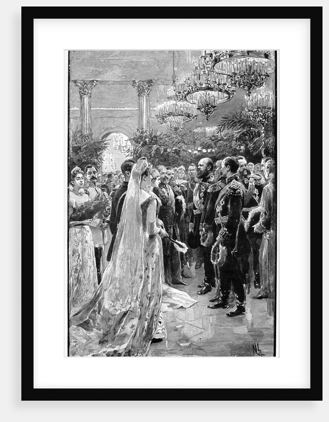A court ball at the Winter Palace, St Petersburg, Russia by Anonymous