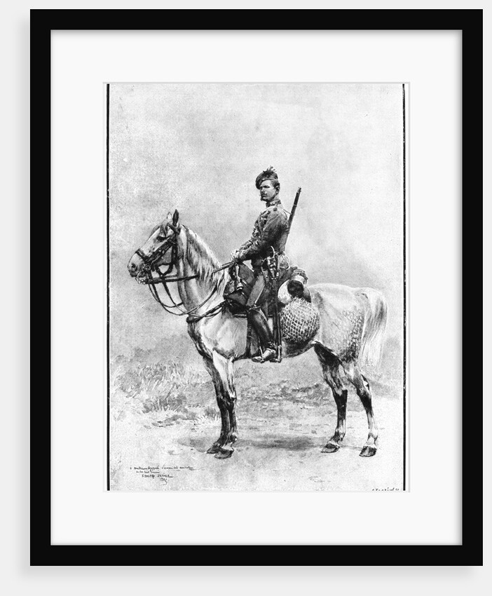 A chasseur of the guard, Russia by Jean Baptiste Edouard Detaille