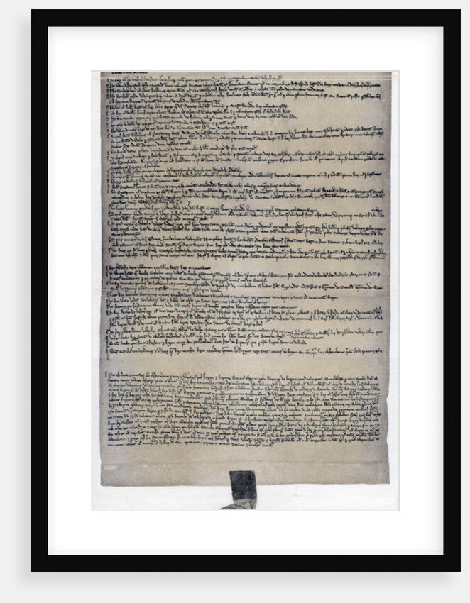Magna Carta, English charter originally issued in 1215 by Anonymous