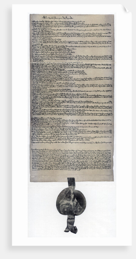 Magna Carta, English charter originally issued in 1215 by Anonymous