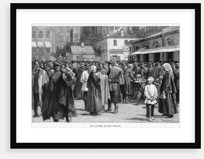Old Clothes Market, Moscow by Anonymous
