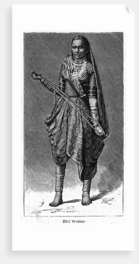 Bhil woman by Anonymous