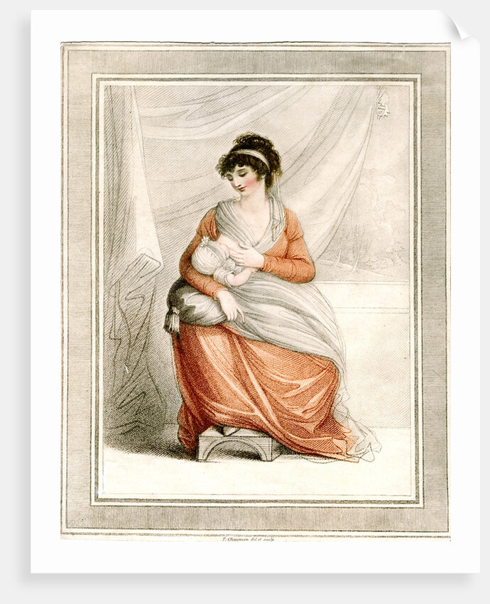 Woman breastfeeding by Thomas Cheesman