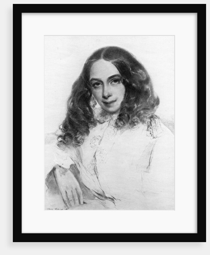 Elizabeth Barrett Browning, British poet by Anonymous