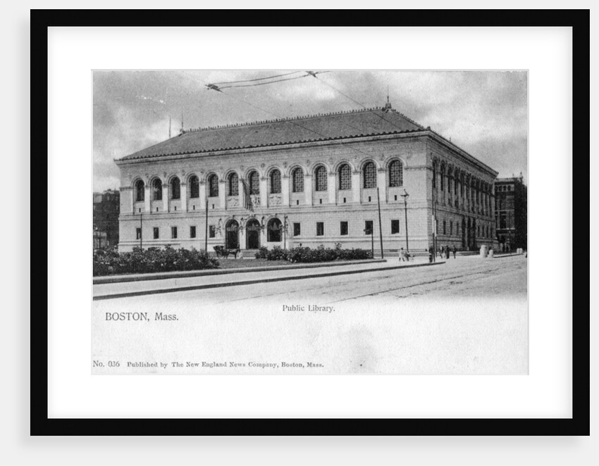 The Public Library, Boston, Massachusetts by Anonymous
