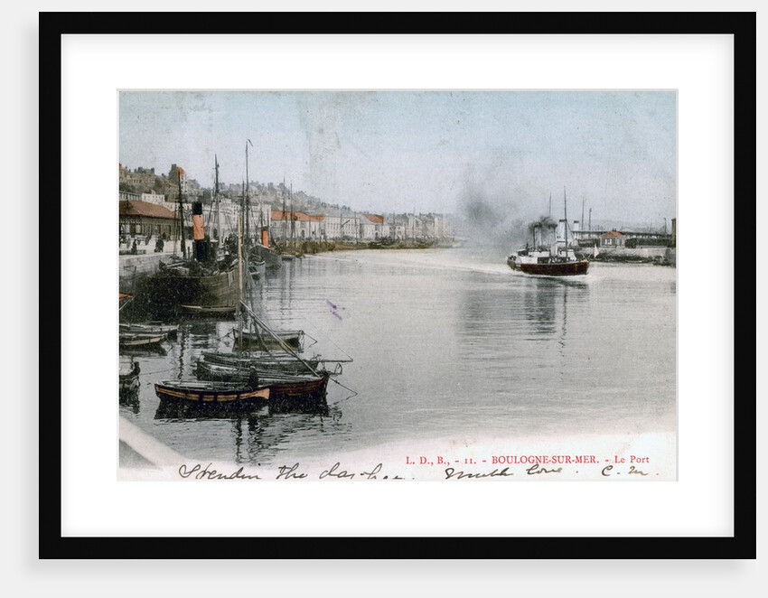 The port at Boulogne, France by Anonymous