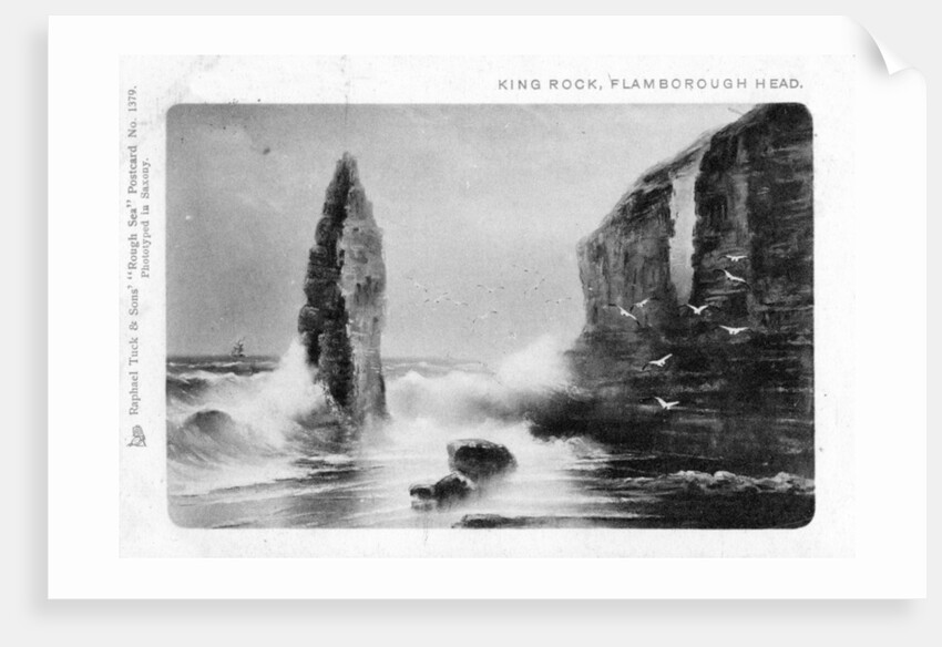 King Rock, Flamborough Head, East Riding, Yorkshire by Raphael Tuck
