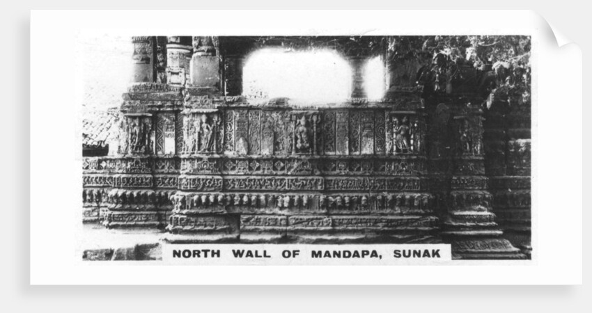 North wall of Mandapa, Sunak, India by Anonymous