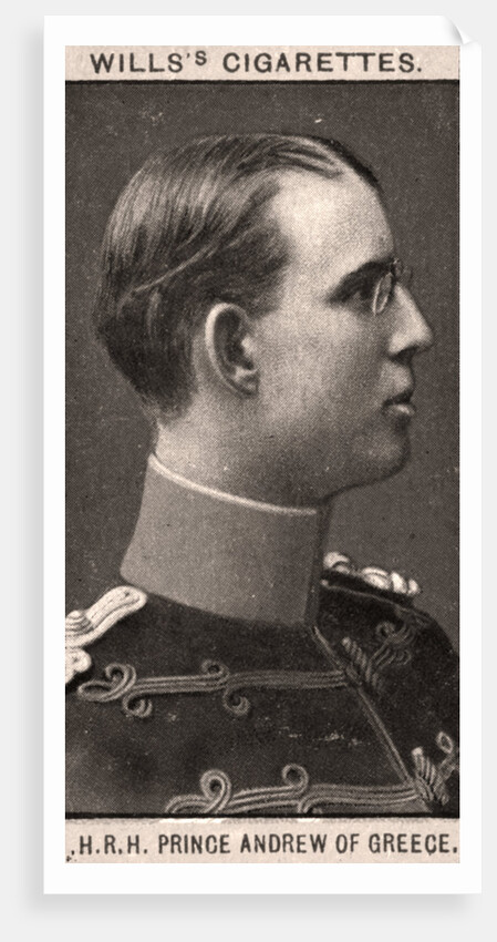 H.R.H Prince Andrew of Greece by WD & HO Wills