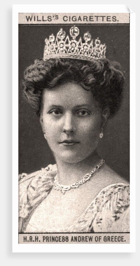 H.R.H Princess Andrew of Greece by WD & HO Wills