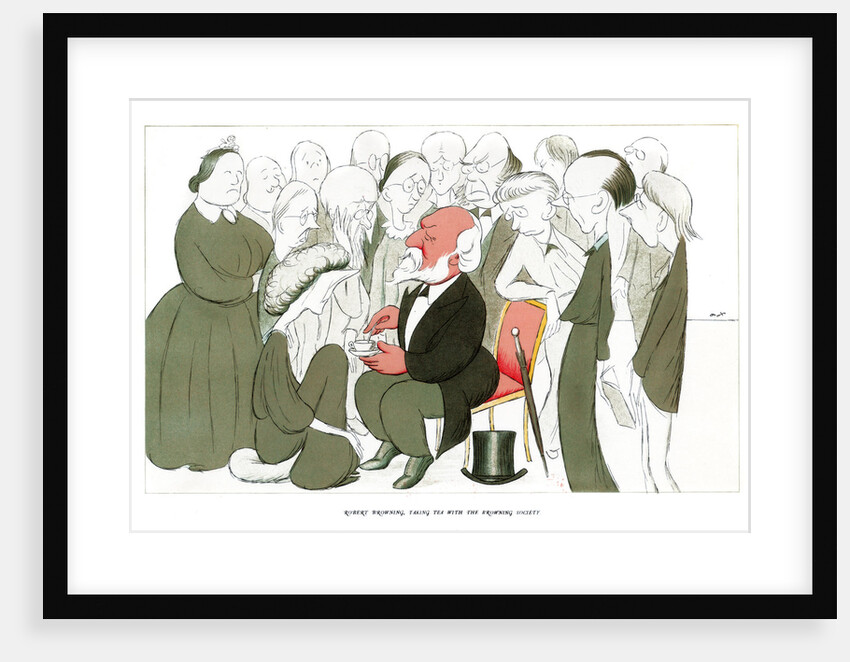 Robert Browning, Taking Tea with the Browning Society by Max Beerbohm