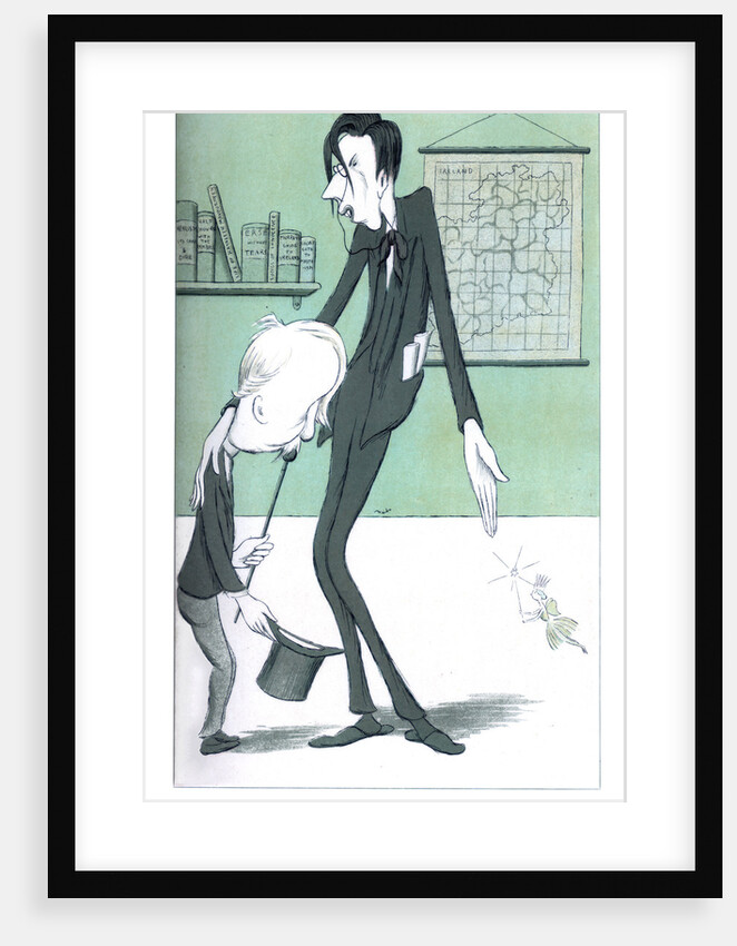 Mr WB Yeats, Presenting Mr George Moore to the Queen of Fairies by Max Beerbohm