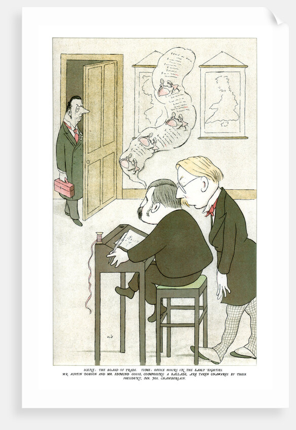 Mr Austin Dobson and Mr Edmund Gosse Composing a Ballade by Max Beerbohm