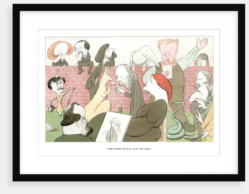 Dante Gabriel Rossetti, in his back garden by Max Beerbohm