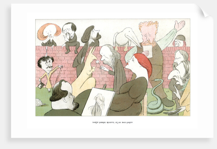 Dante Gabriel Rossetti, in his back garden by Max Beerbohm