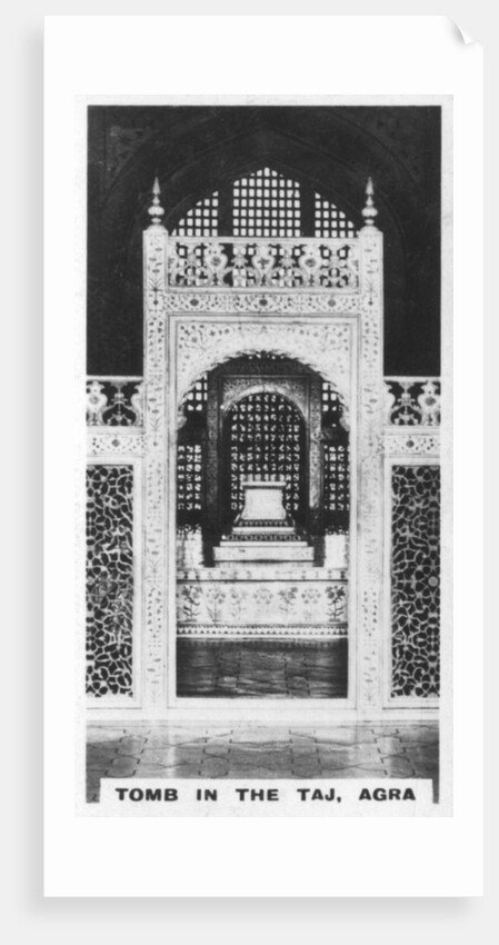Tomb in the Taj, Agra, Uttar Pradesh, India by Anonymous