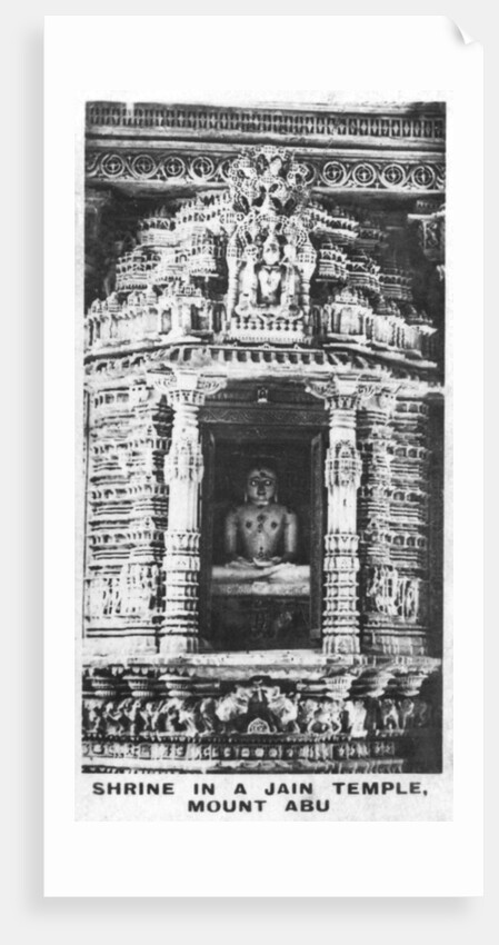 Shrine in a Jain temple, Mount Abu, Rajasthan, India by Anonymous