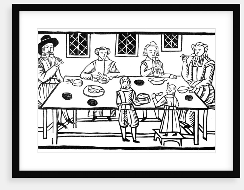 A family meal by Anonymous