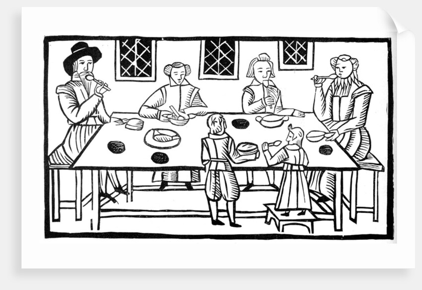 A family meal by Anonymous