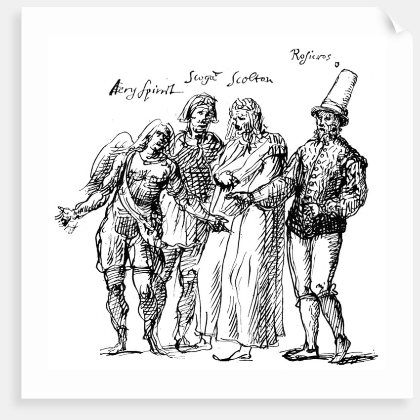 Figures designed by Inigo Jones for the masque of The Fortune Isles by Anonymous