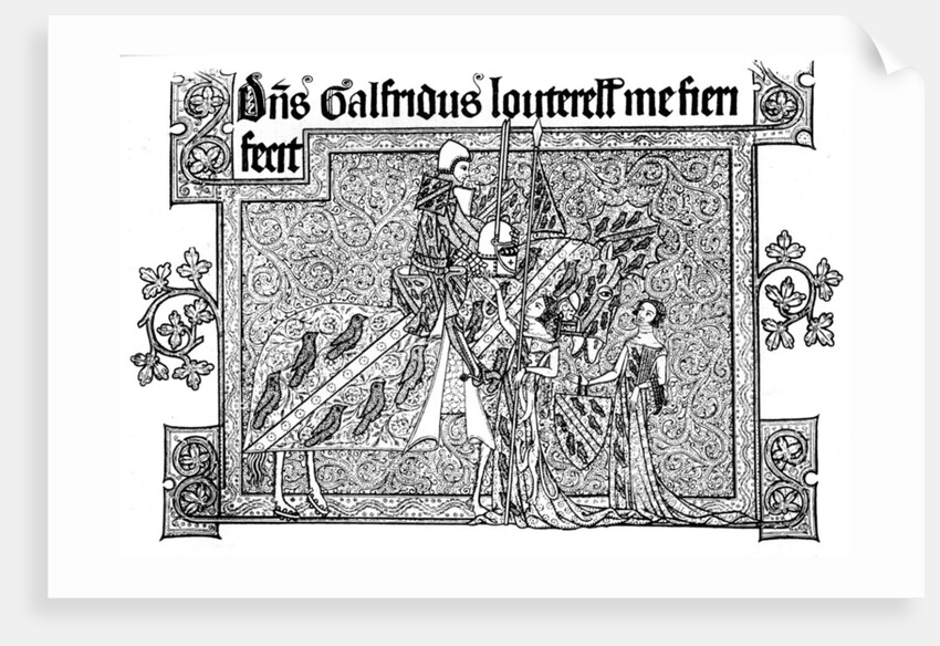 Sir Geoffrey Luttrell, his wife, and daughter-in-law by Anonymous