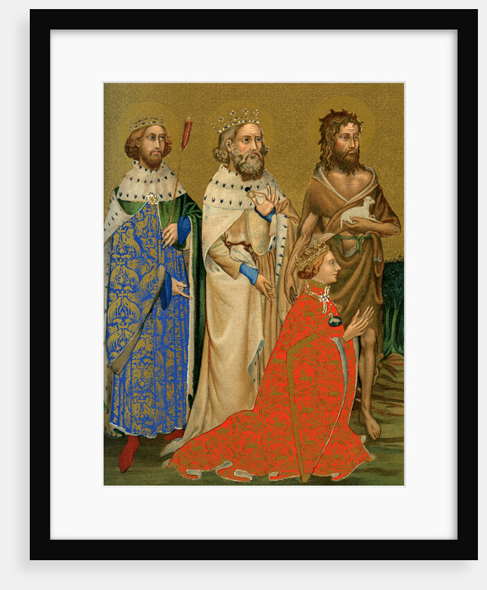 King Richard II of England and his patron saints by Anonymous