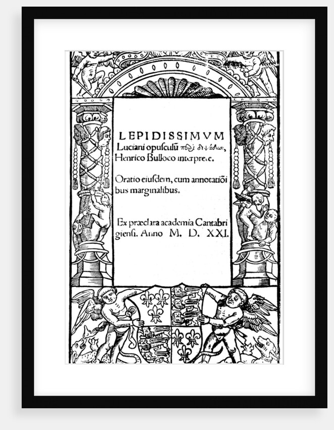 Title page of Lucian by Anonymous