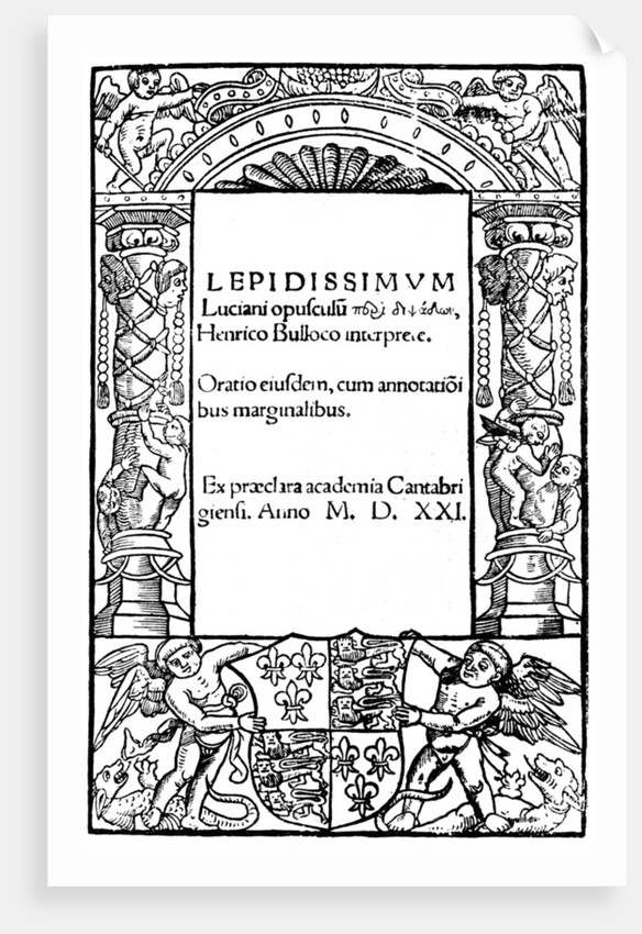 Title page of Lucian by Anonymous