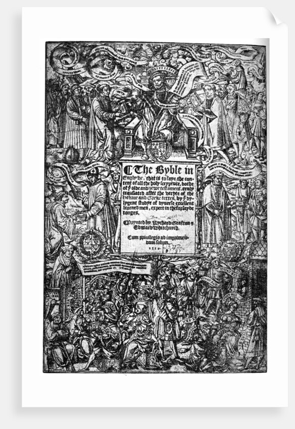 Title page of the Great Bible by Anonymous
