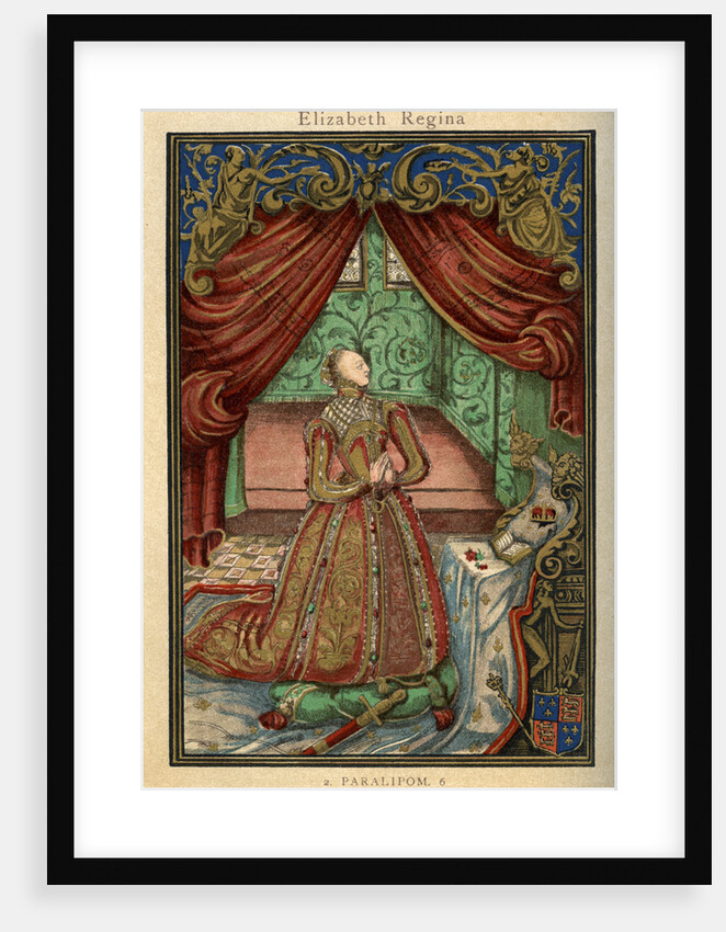 Queen Elizabeth I at prayer by Anonymous
