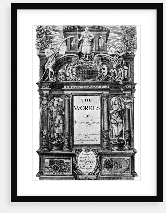 Title page of the works of Ben Jonson by Anonymous