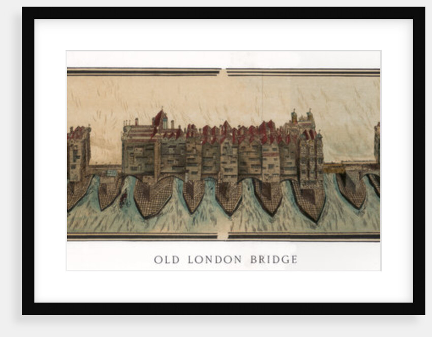 Old London Bridge by Anonymous