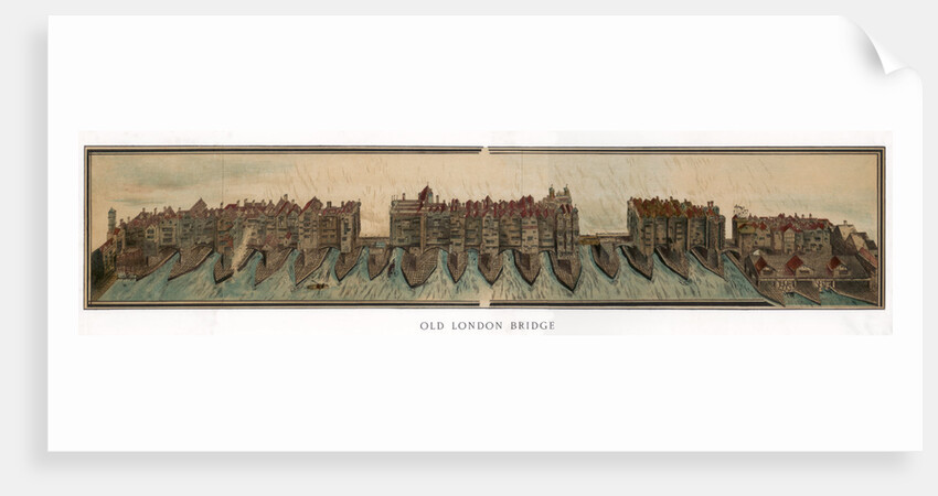 Old London Bridge by Anonymous