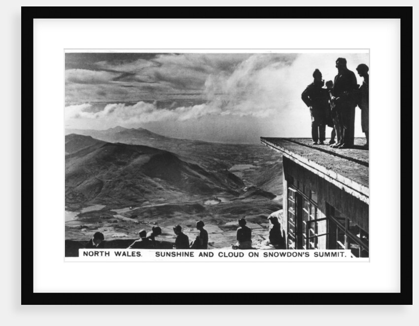 Sunshine and clouds on Snowdon's summit, north Wales by Anonymous