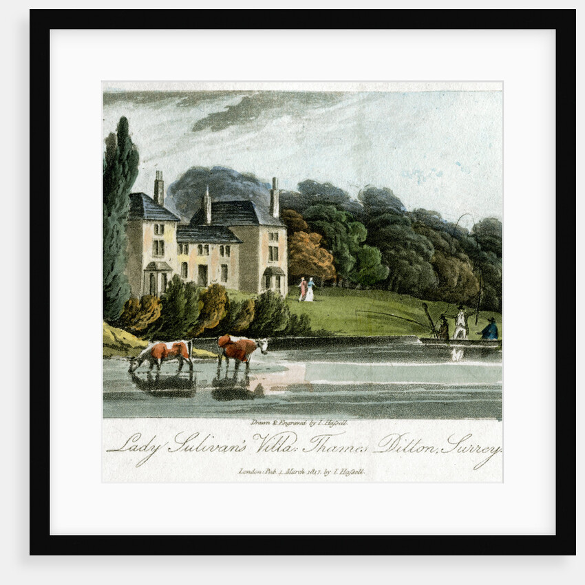 Lady Sulivan's Villa, Thames Ditton, Surrey, England by I Hassell