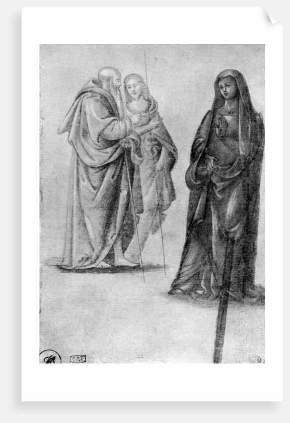 Studies of saints, attributed to Orcagna by Andrea Orcagna