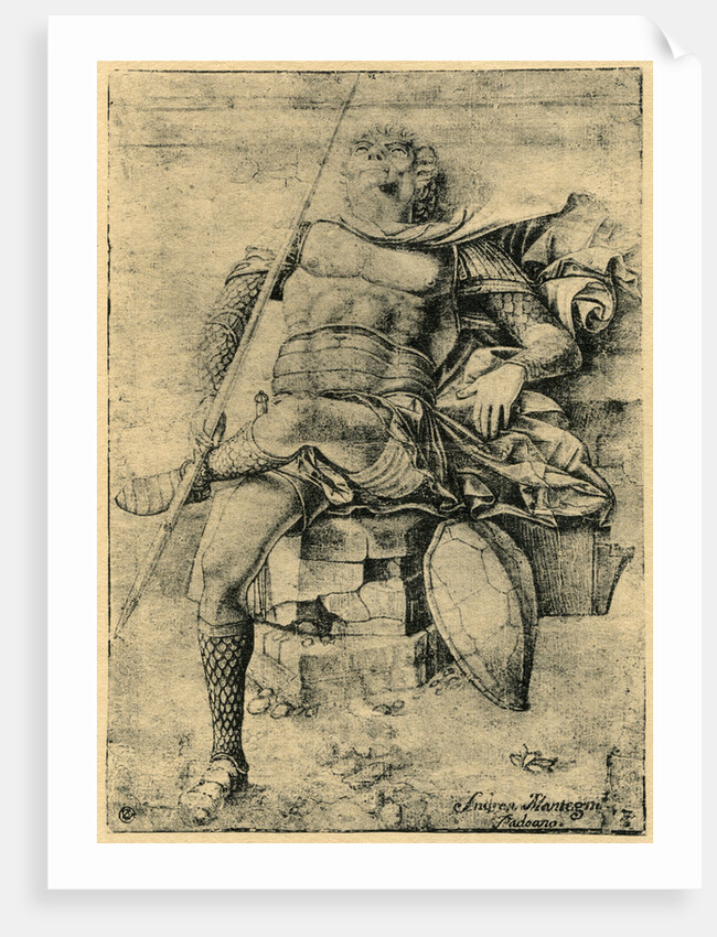 A Sleeping Soldier by Andrea Mantegna