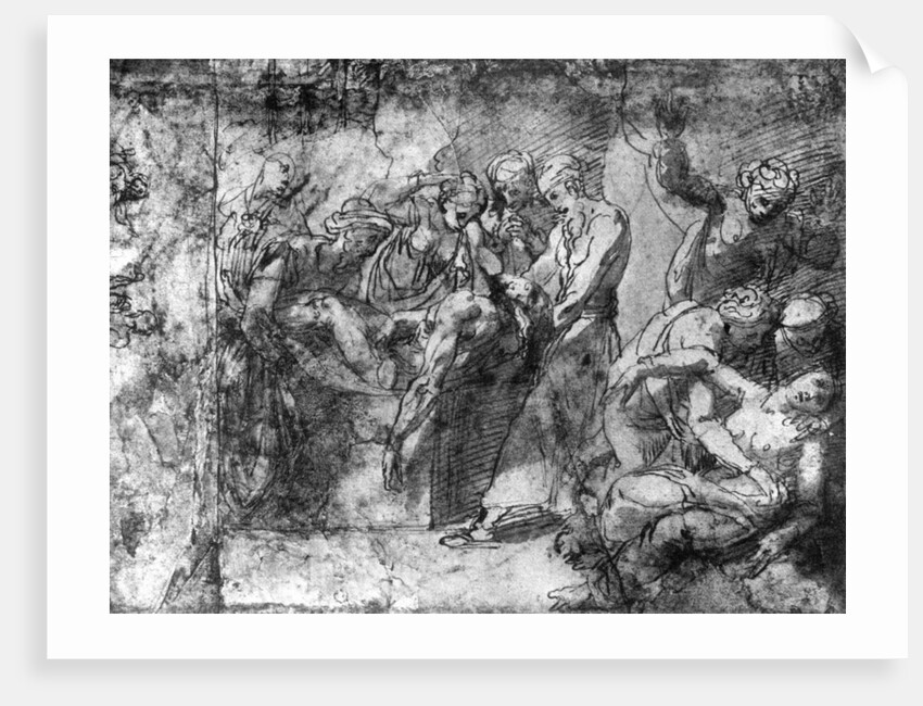 Study for an Entombment, attributed to Raphael by Raphael