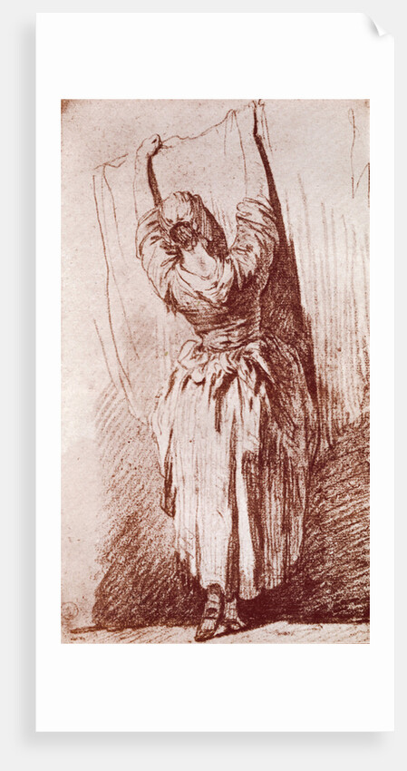 Hanging up the Washing by Jean-Simeon Chardin