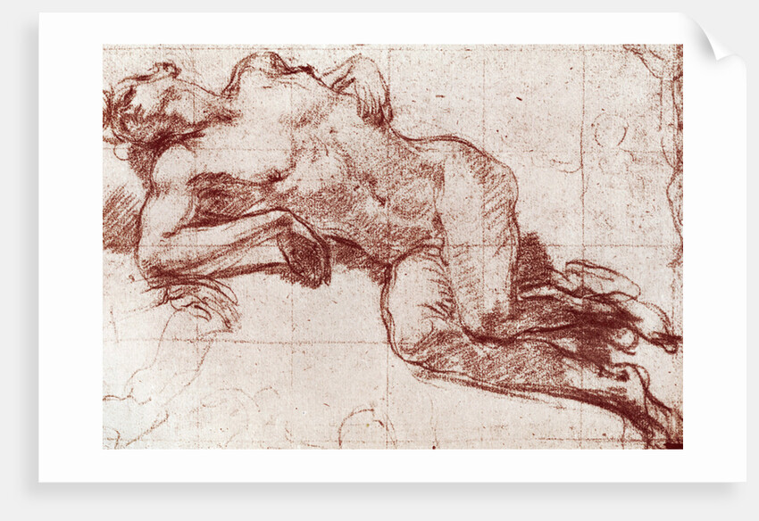 A study of a nude by John Everett Millais