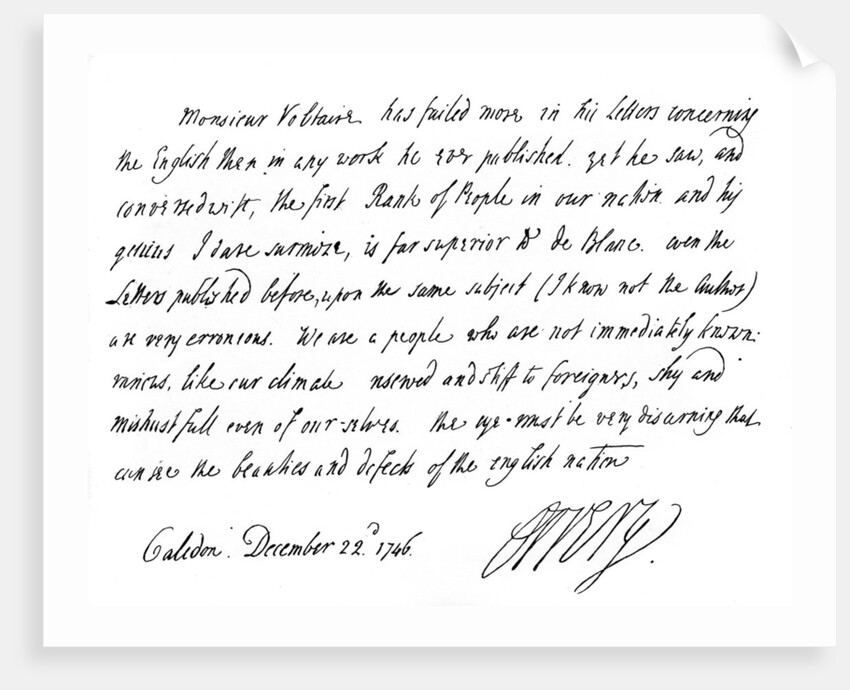 Extract of a letter from Lord Orrery to Dr Birch by John Boyle