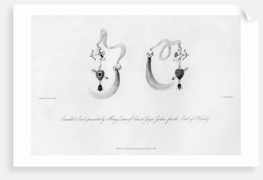 Enamelled jewel presented by Mary Queen of Scots, to George Gordon by C J Smith