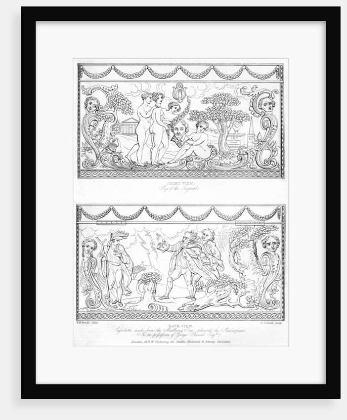 Carved cassolette made from the wood of Shakespeare's mulberry tree by C J Smith