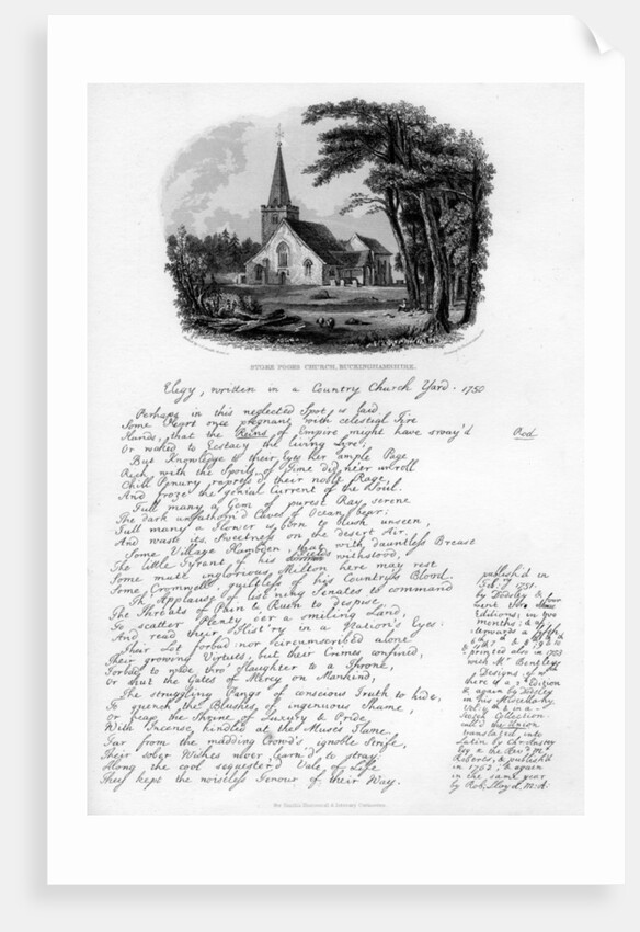 Stoke Poges Church, Buckinghamshire by C J Smith