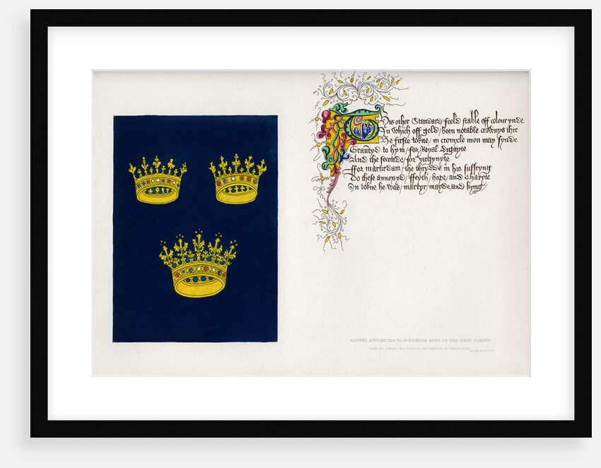 Banner and poem by Anonymous
