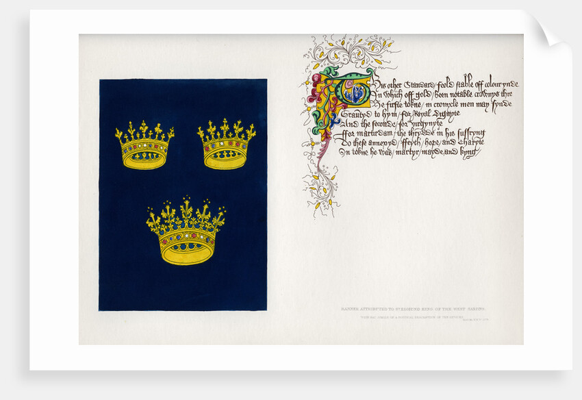 Banner and poem by Anonymous